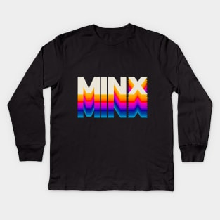 4 Letter Words - Minx Kids Long Sleeve T-Shirt